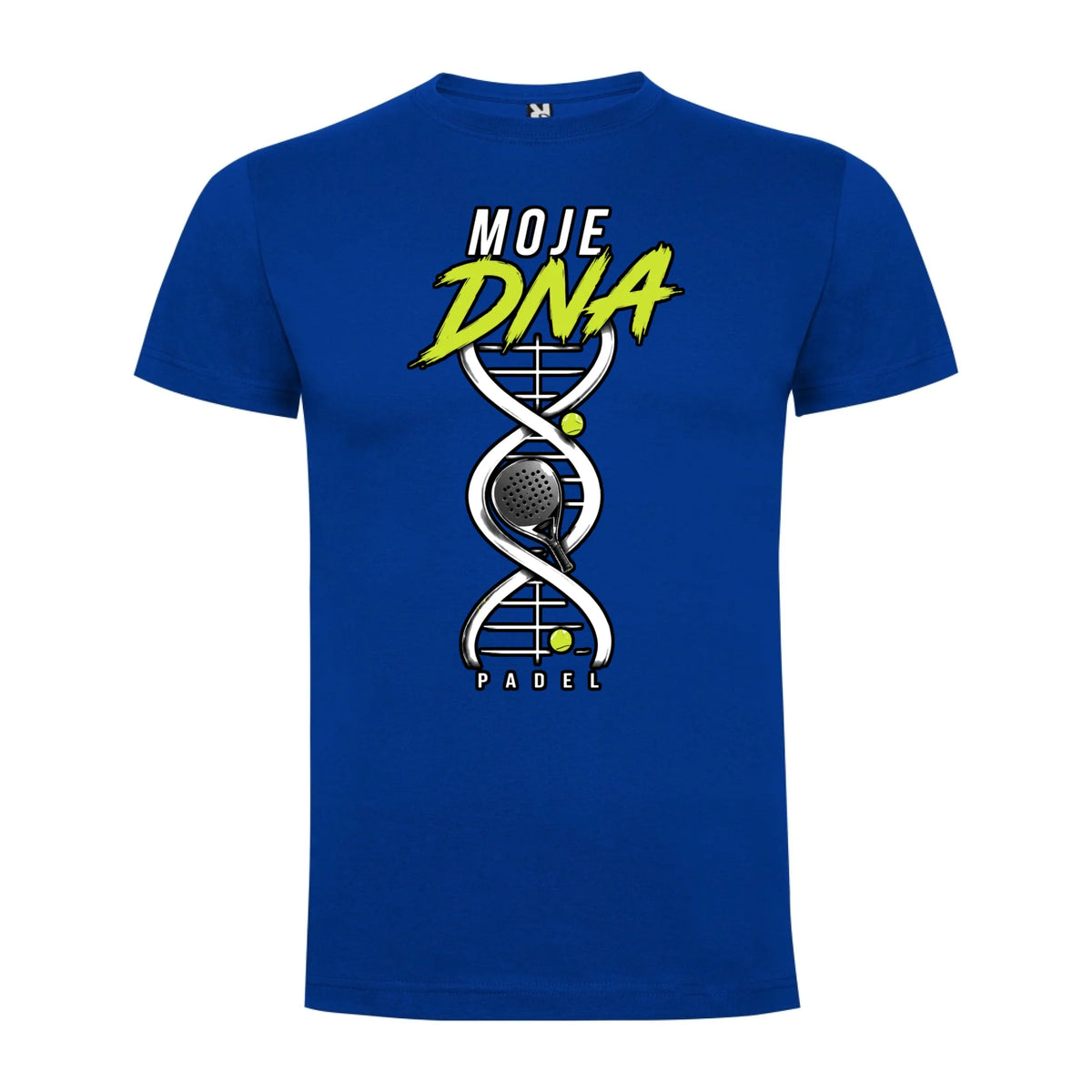 PÁNSKÉ TRIČKO PADEL MOJE DNA s možností dotisku jména, čísla, obrázku jen motiv dopředu Modrá