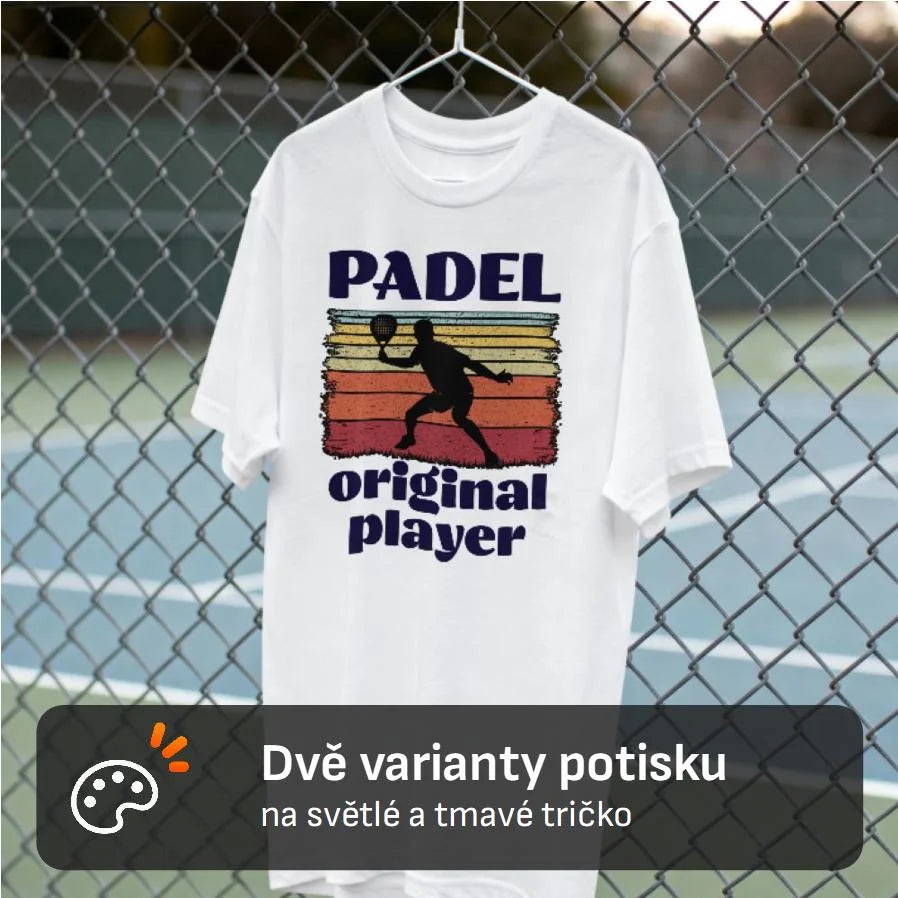 PÁNSKÉ TRIČKO PADEL ORIGINAL PLAYER s možností personalizace