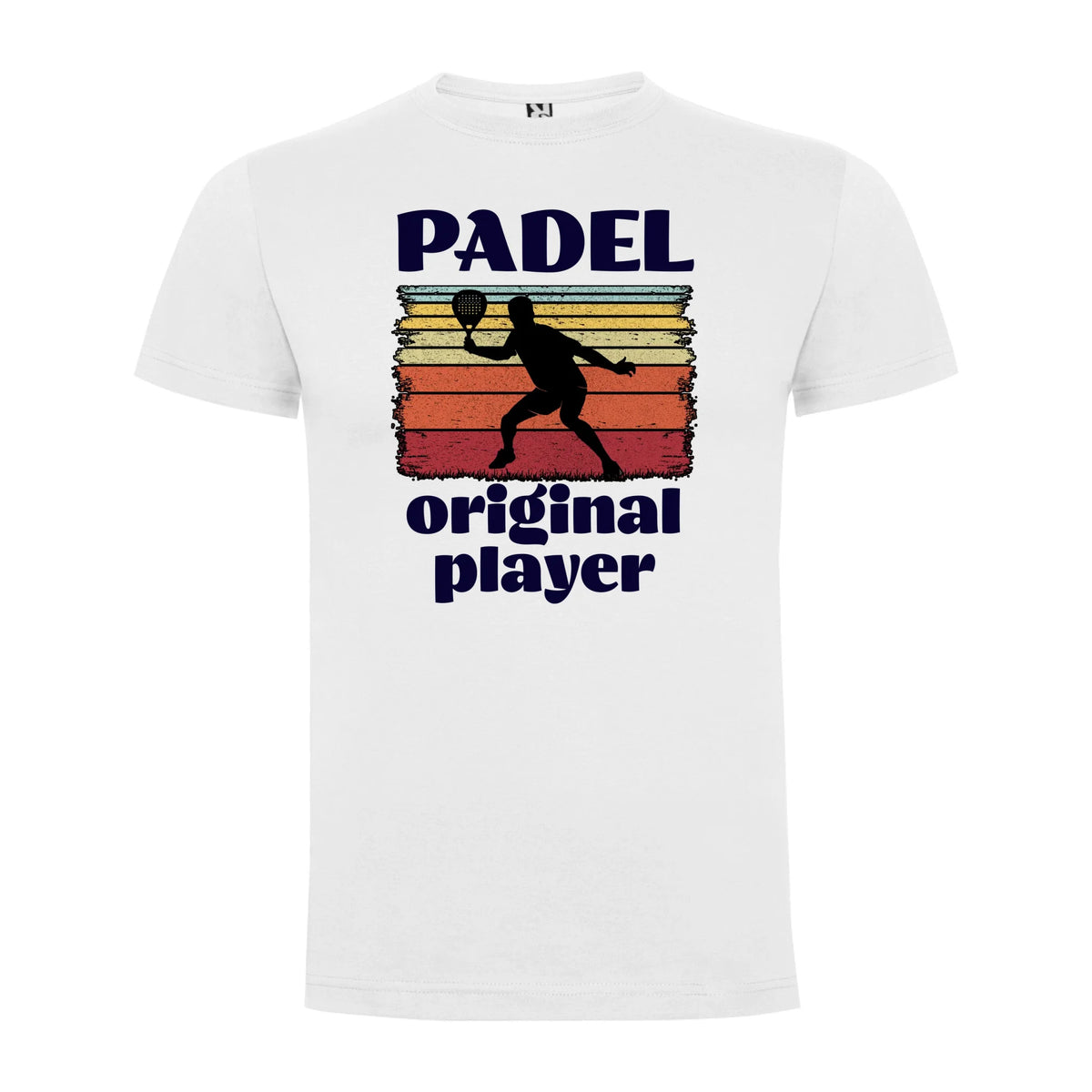 PÁNSKÉ TRIČKO PADEL ORIGINAL PLAYER s možností personalizace jen motiv dopředu Bílá