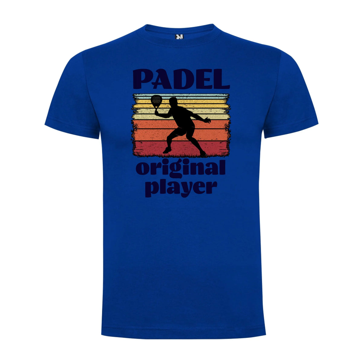 PÁNSKÉ TRIČKO PADEL ORIGINAL PLAYER s možností personalizace jen motiv dopředu Modrá