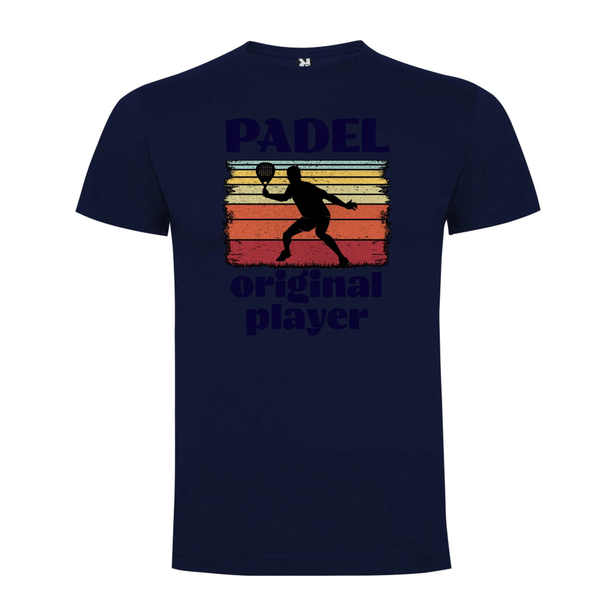 PÁNSKÉ TRIČKO PADEL ORIGINAL PLAYER s možností personalizace jen motiv dopředu Námořnická modrá