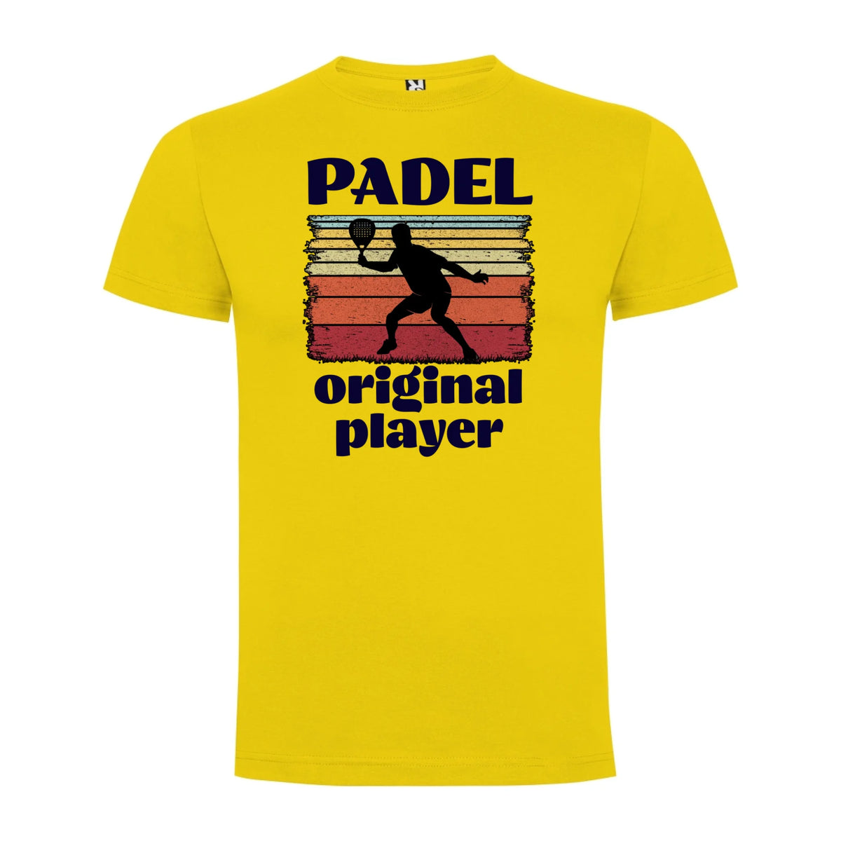 PÁNSKÉ TRIČKO PADEL ORIGINAL PLAYER s možností personalizace jen motiv dopředu Žlutá