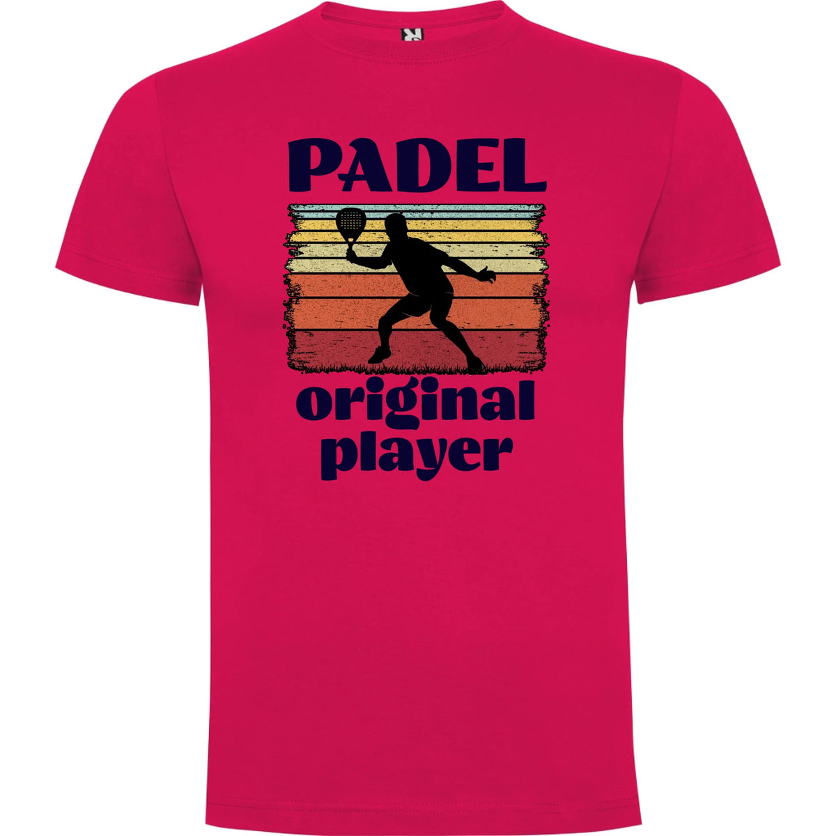 PÁNSKÉ TRIČKO PADEL ORIGINAL PLAYER s možností personalizace jen motiv dopředu Růže