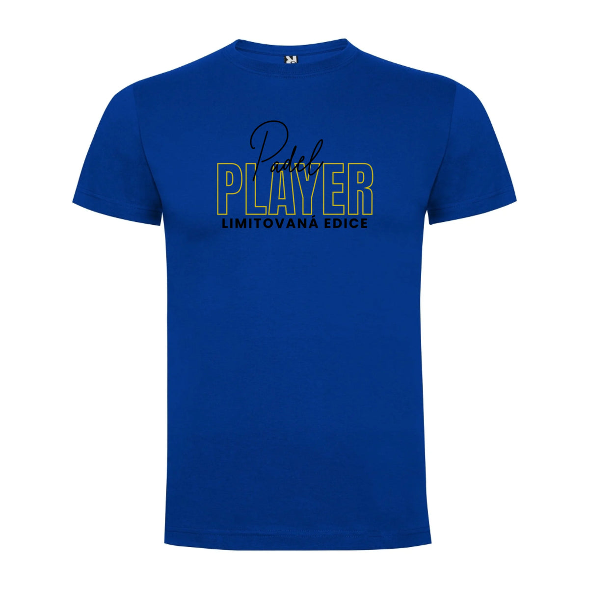 PÁNSKÉ TRIČKO PADEL PLAYER s možností personalizace jen motiv dopředu Modrá