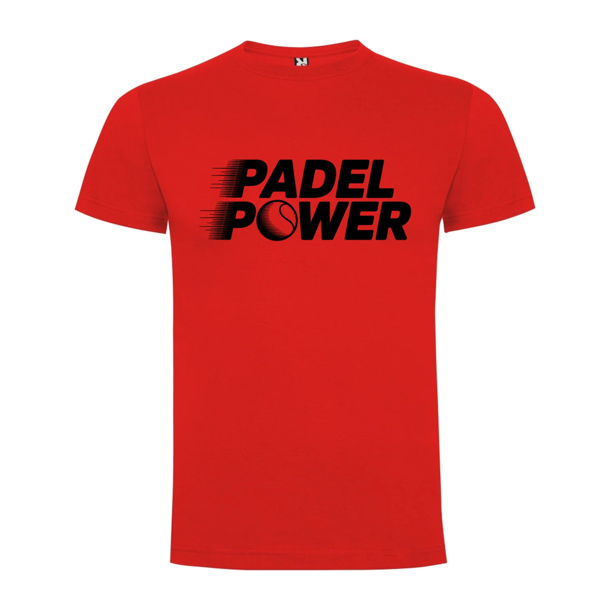 PÁNSKÉ TRIČKO PADEL POWER s možností personalizace jen motiv dopředu Červená