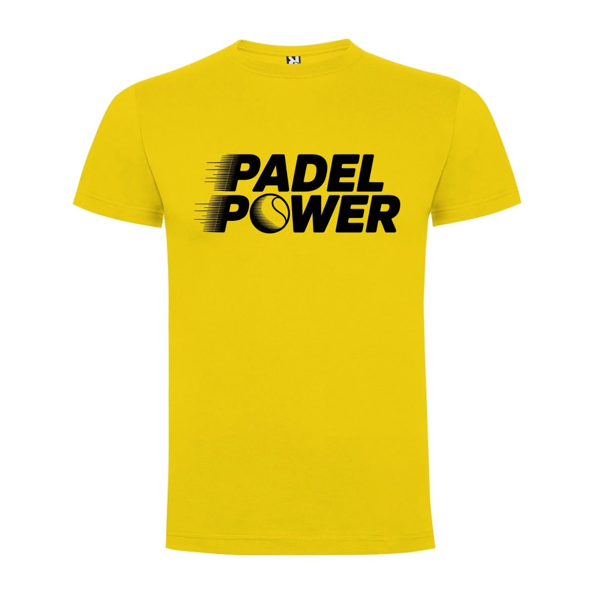 PÁNSKÉ TRIČKO PADEL POWER s možností personalizace jen motiv dopředu Žlutá