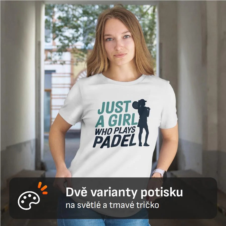 DÁMSKÉ TRIČKO PADEL JUST A GIRL s možností dotisku jména, čísla, obrázku