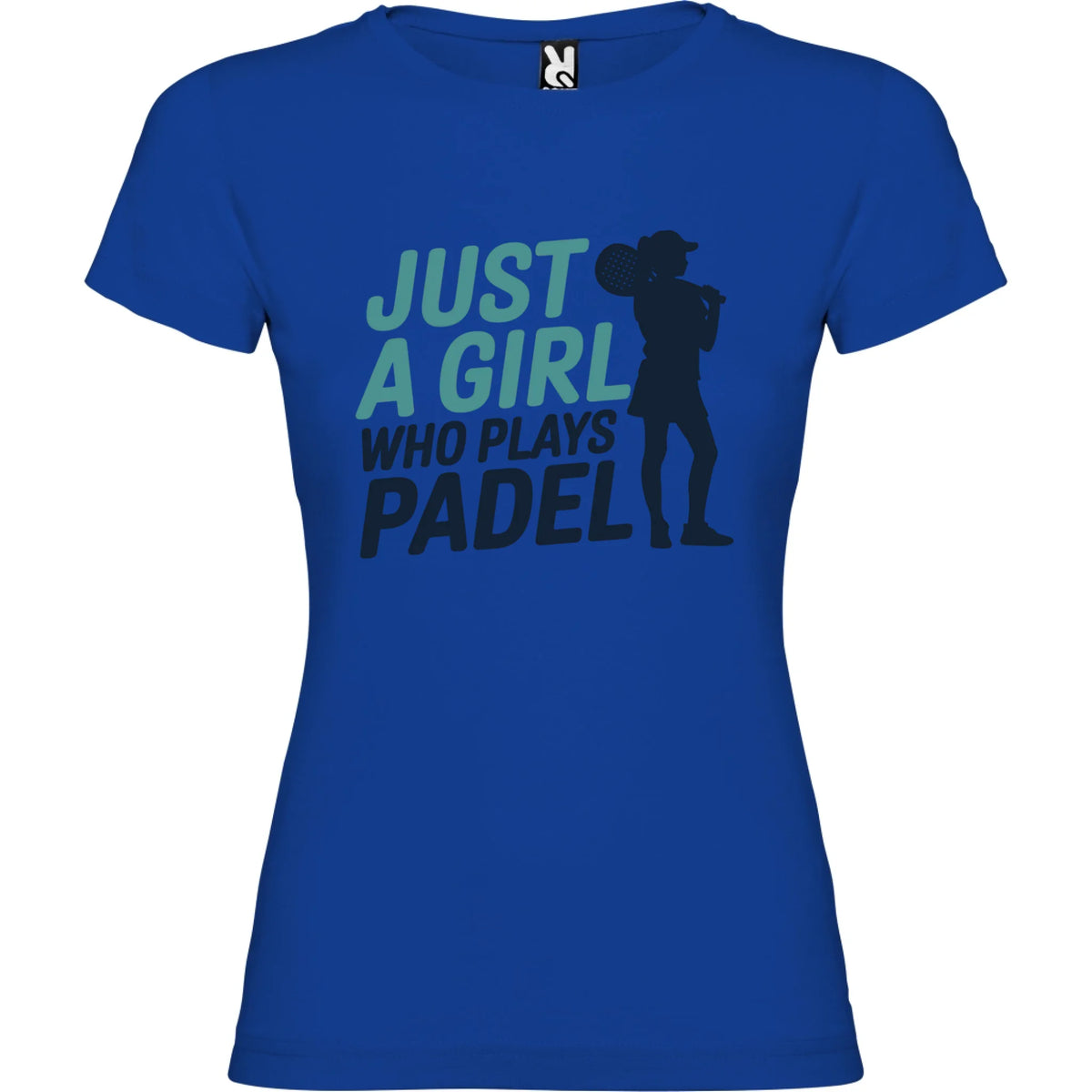 DÁMSKÉ TRIČKO PADEL JUST A GIRL s možností dotisku jména, čísla, obrázku jen motiv dopředu Modrá
