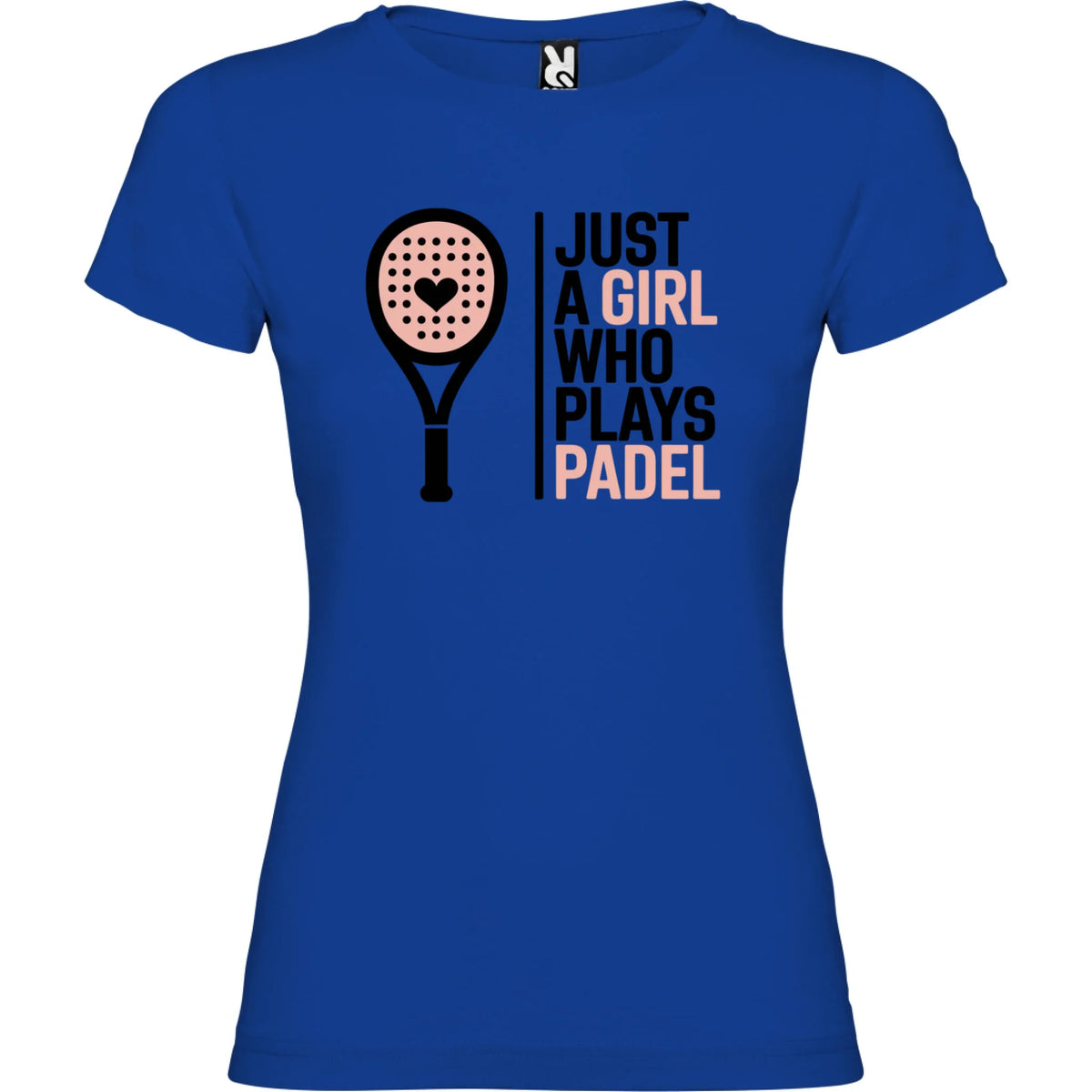 DÁMSKÉ TRIČKO PADEL JUST A GIRL 2 s možností dotisku jména, čísla, obrázku jen motiv dopředu Modrá