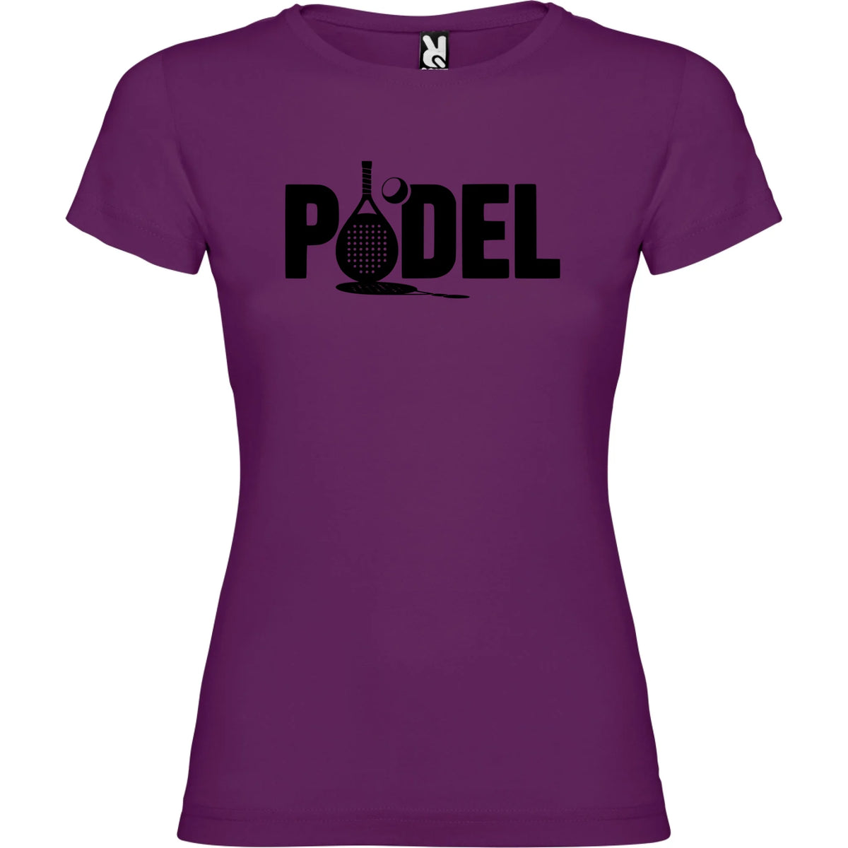 DÁMSKÉ TRIČKO PADEL NÁPIS s možností dotisku jména, čísla, obrázku jen motiv dopředu Purpurová
