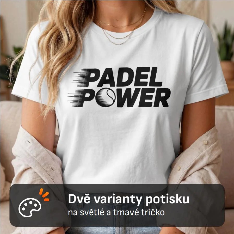 DÁMSKÉ TRIČKO PADEL POWER s možností dotisku jména, čísla, obrázku
