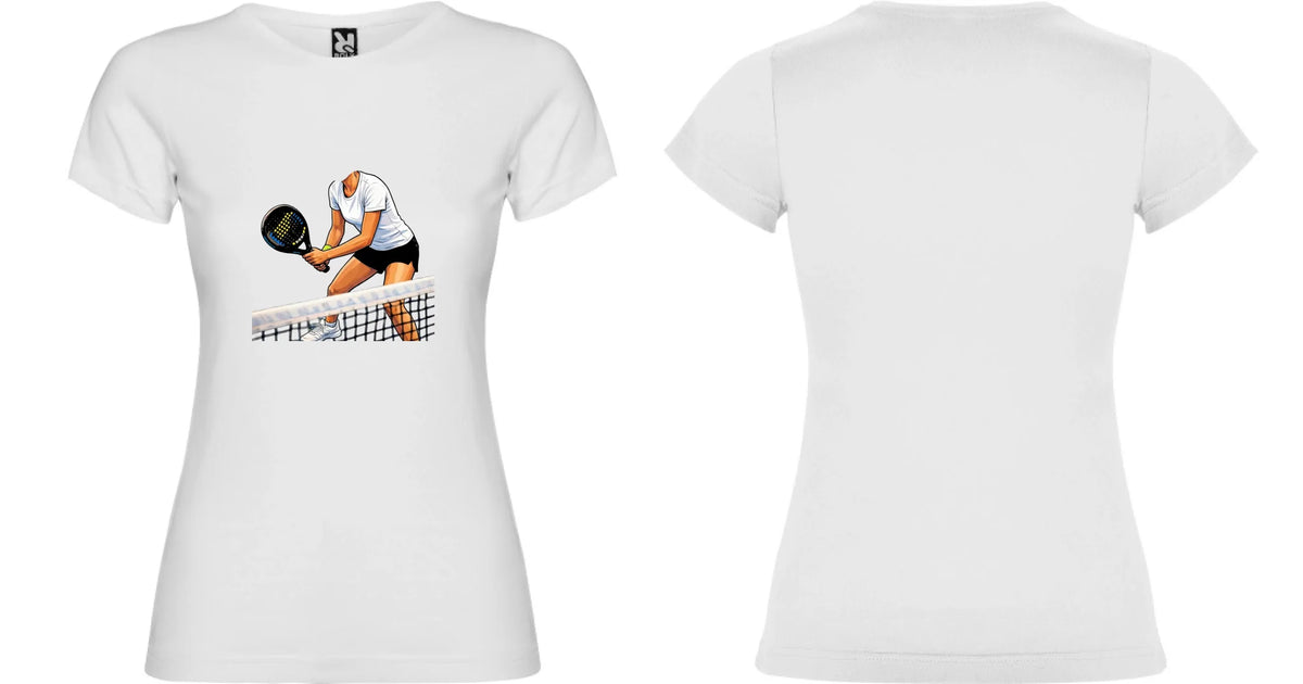 DÁMSKÉ TRIČKO s motivem PADEL (s vlastní fotkou) motiv dopředu a na záda vlastní potisk Bílá