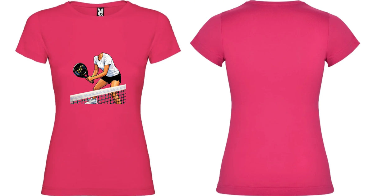 DÁMSKÉ TRIČKO s motivem PADEL (s vlastní fotkou) motiv dopředu a na záda vlastní potisk Růže