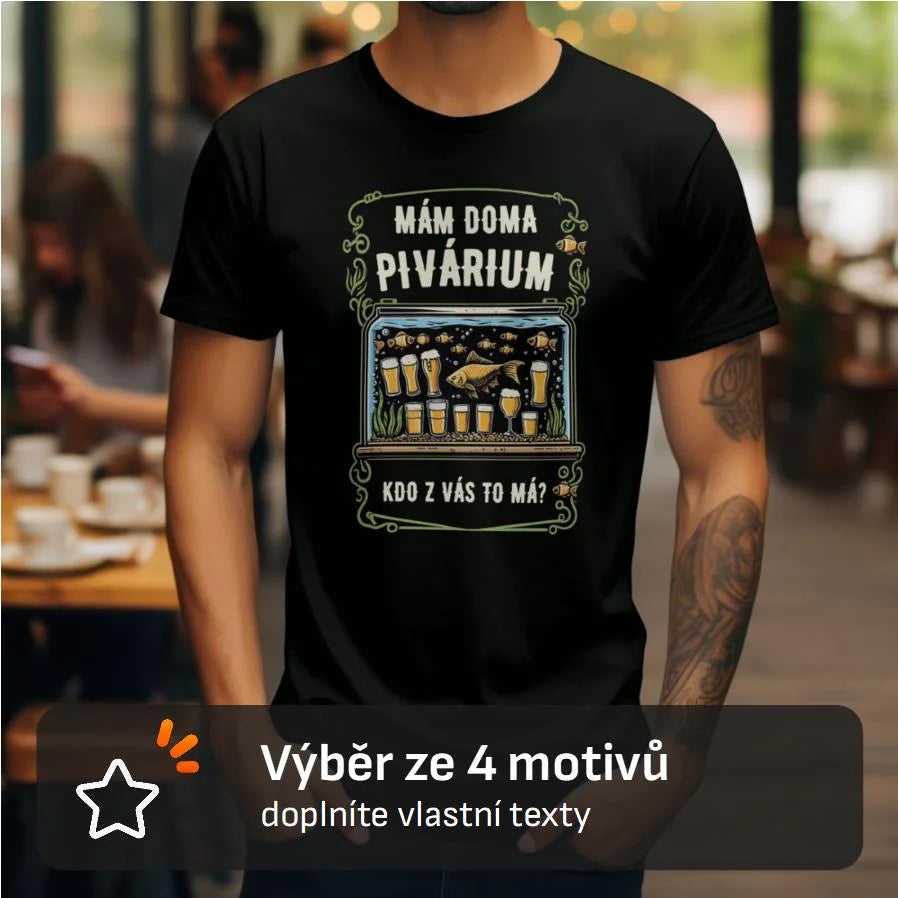PÁNSKÉ TRIČKO PIVÁRIUM s možností dotisku jména, čísla, obrázku