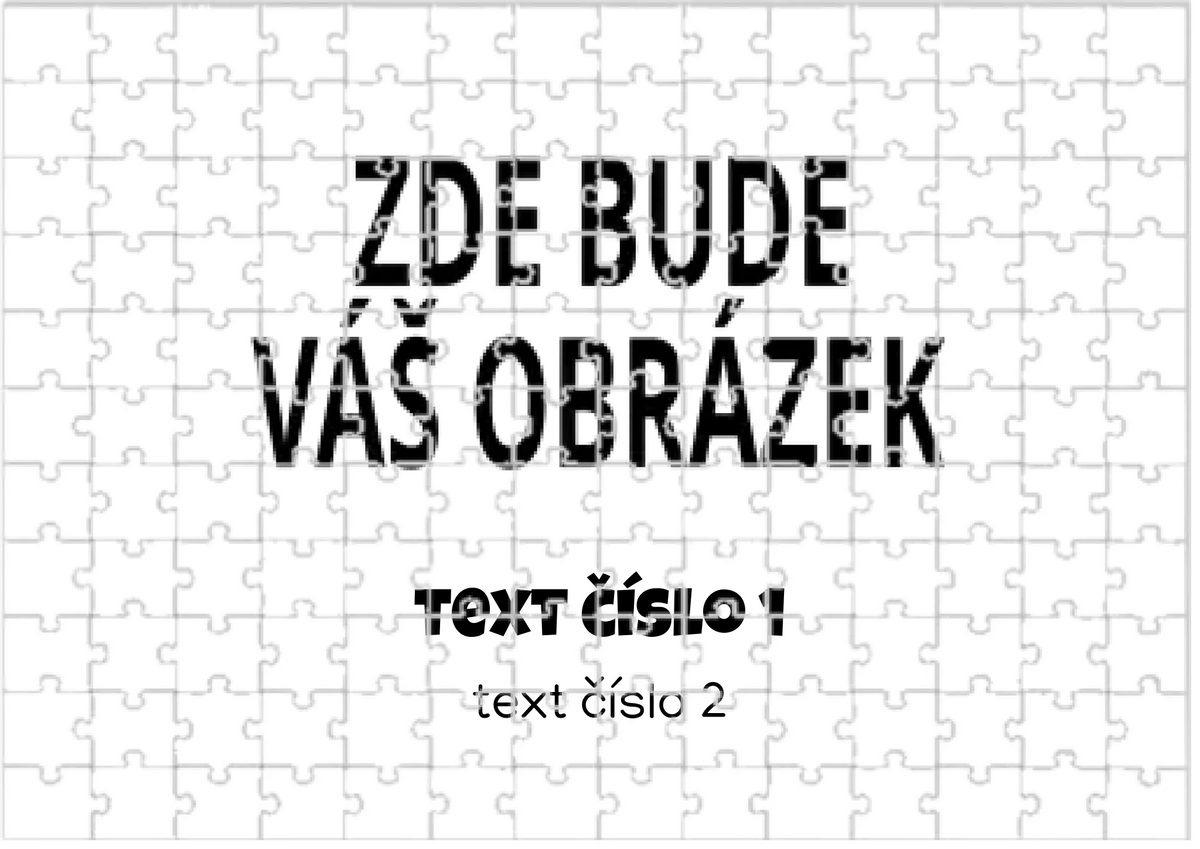 Puzzle A4 s vaším motivem/fotkou Puzzle A4 bílá na šířku