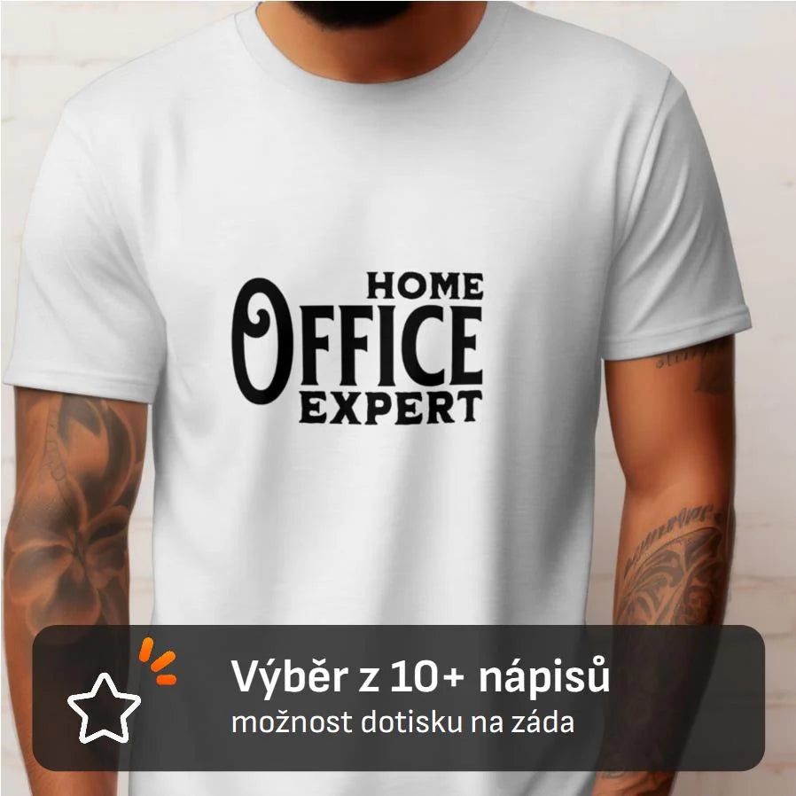 PÁNSKÉ TRIČKO NÁPISY PRACOVNÍ s možností dotisku jména, čísla, obrázku