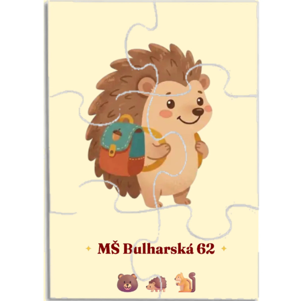MŠ Bulharská dětské puzzle - vyberete třídu
