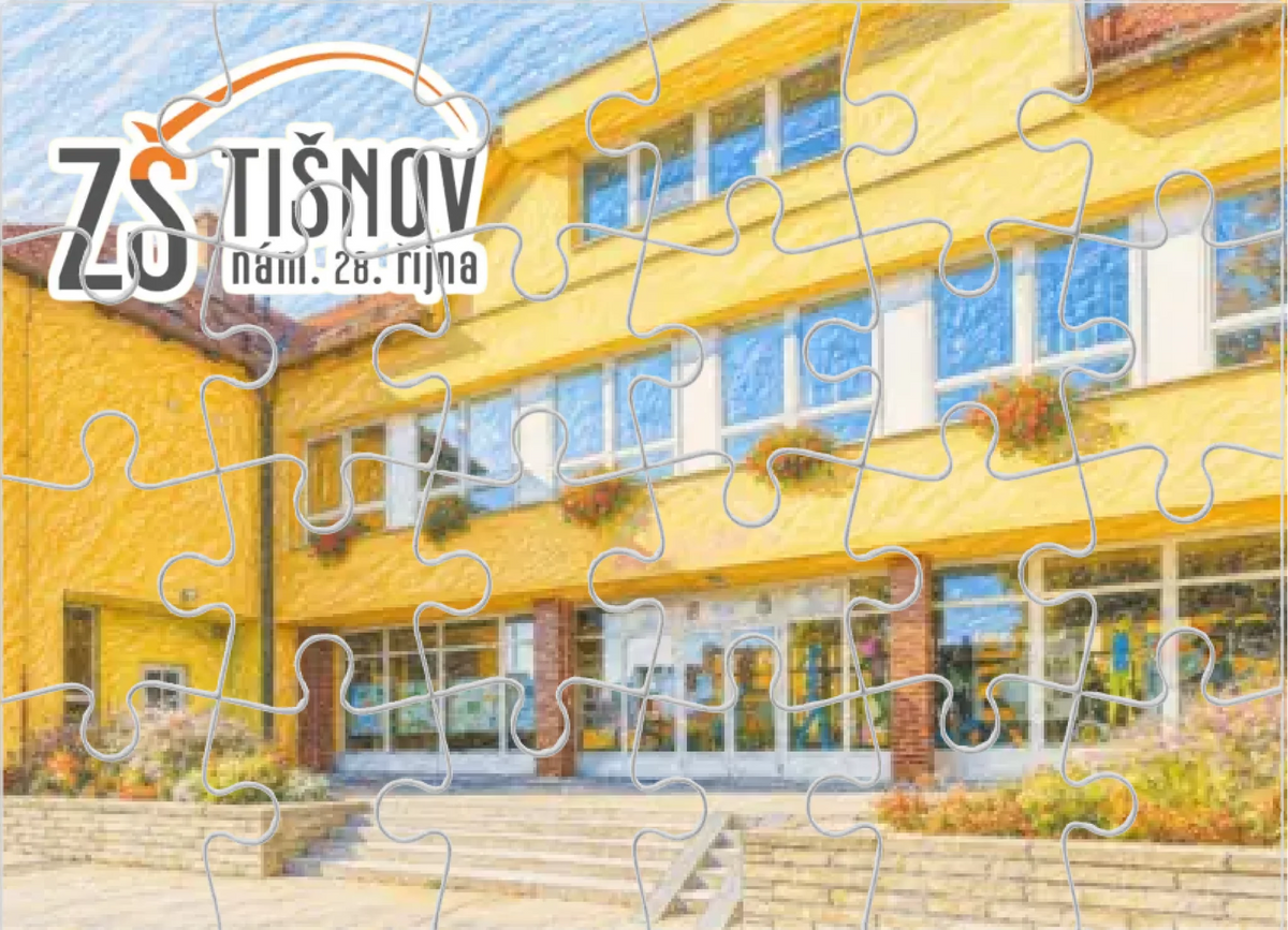ZŠ TIŠNOV puzzle Puzzle A5 bílá na šířku