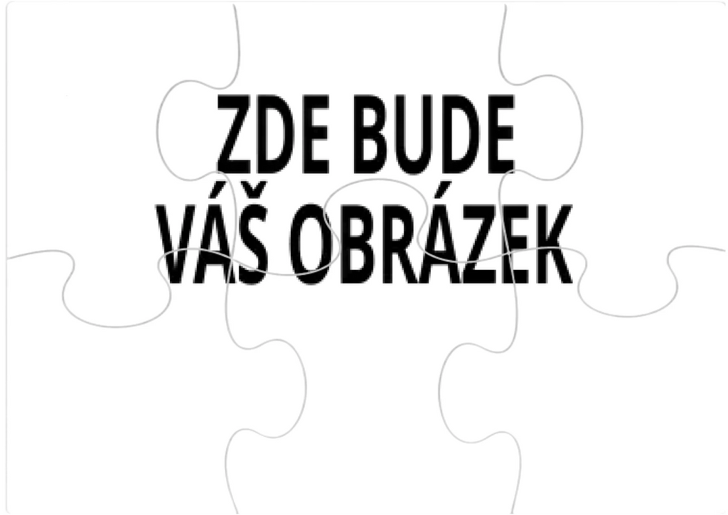 Puzzle dětské A5 6 dílků s vaším motivem/fotkou Puzzle dětské A5 6 dílků bílá na šířku