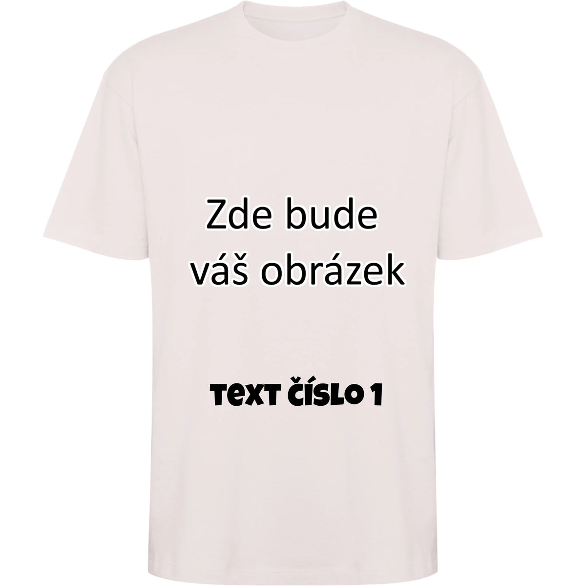 TIRČKO UNISEX OVERSIZE krátký rukáv s vaším motivem/fotkou Oversize tričko BULL