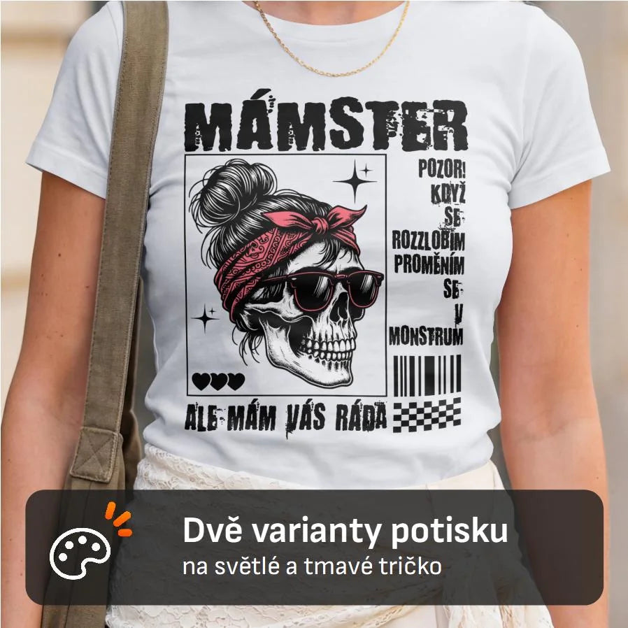 DÁMSKÉ TRIČKO MÁMA MÁMSTER s možností dotisku jména, čísla, obrázku