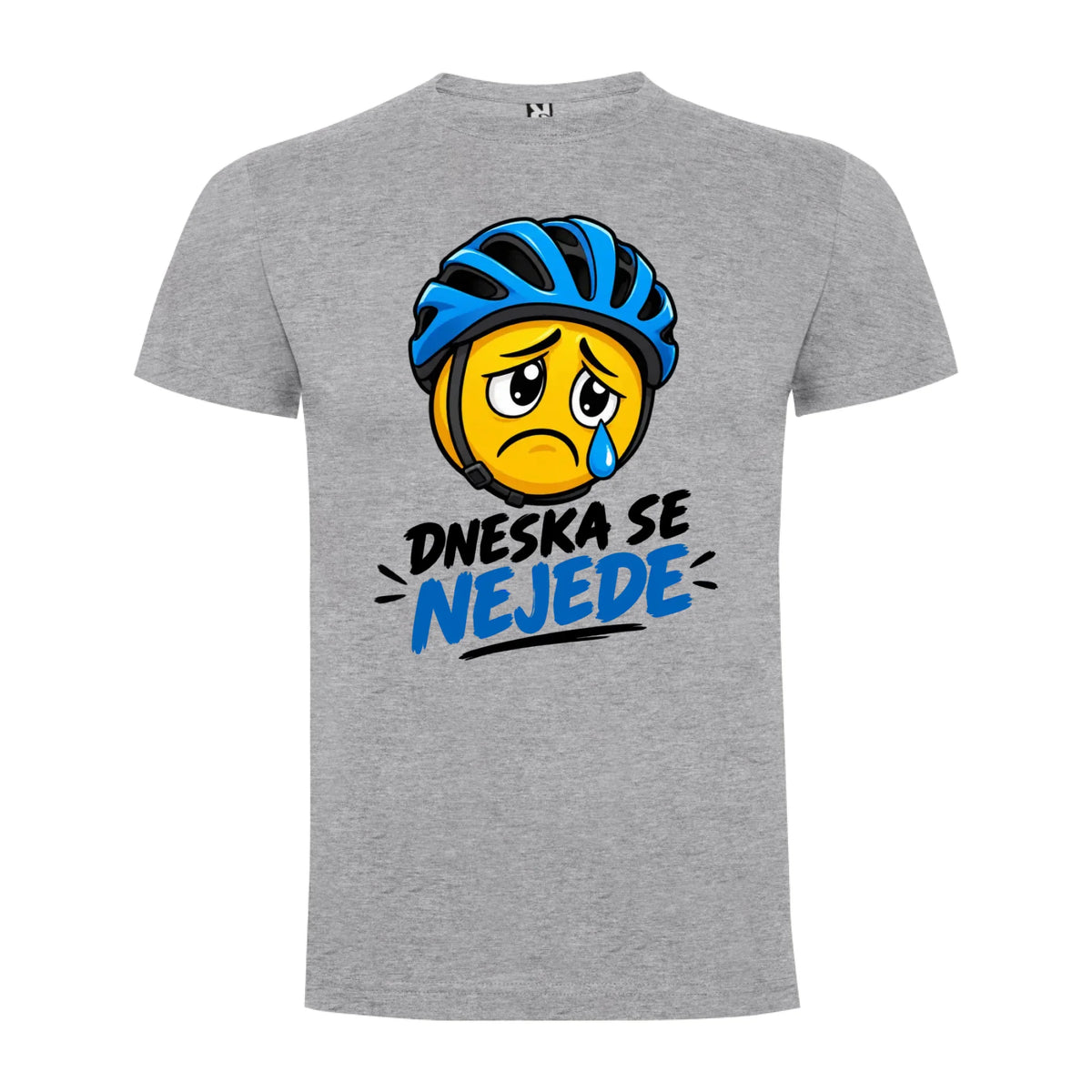 PÁNSKÉ TRIČKO CYKLISTIKA DNESKA NEJEDU s možností dotisku jména, čísla, obrázku jen motiv dopředu Melír