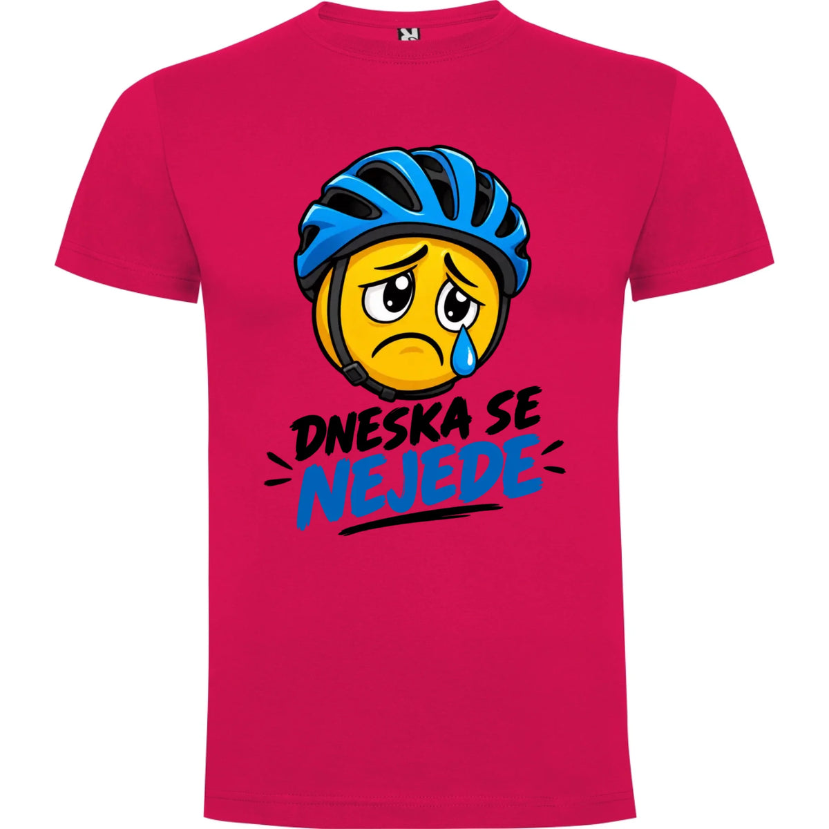 PÁNSKÉ TRIČKO CYKLISTIKA DNESKA NEJEDU s možností dotisku jména, čísla, obrázku jen motiv dopředu Růže