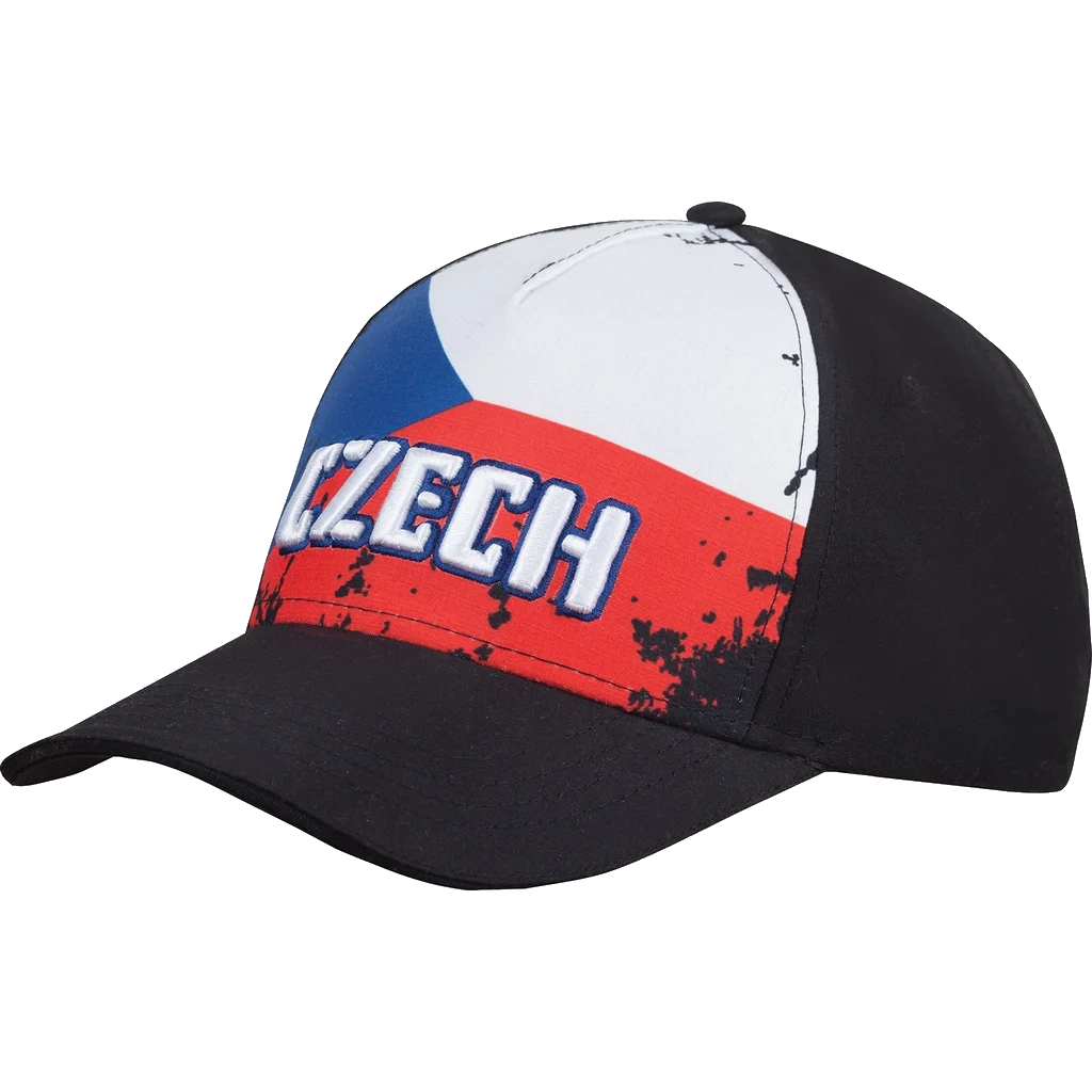KŠILTOVKA FAN CZECH - s výšivkou a českou vlajkou – fanouškovská čepice